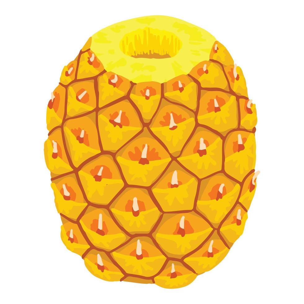 Pineapple icon, isometric style vector