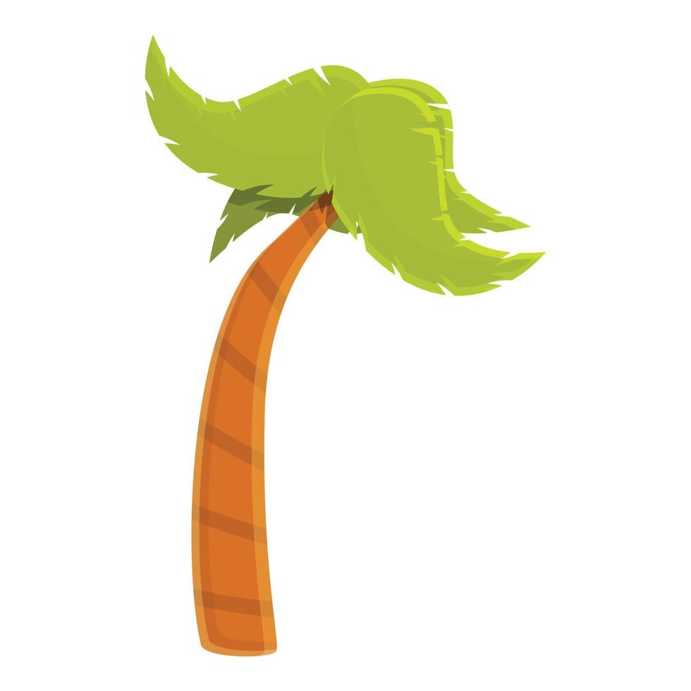 Columbian palm icon, cartoon style vector