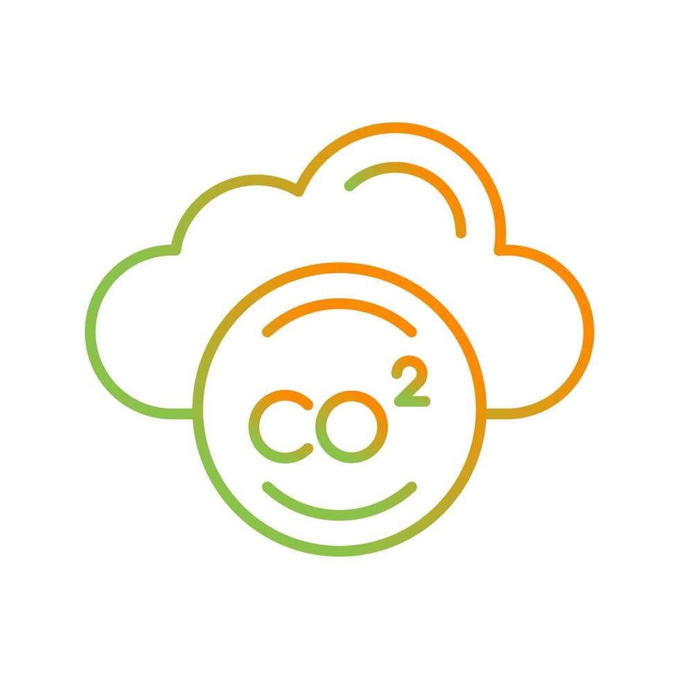 icono de vector de co2