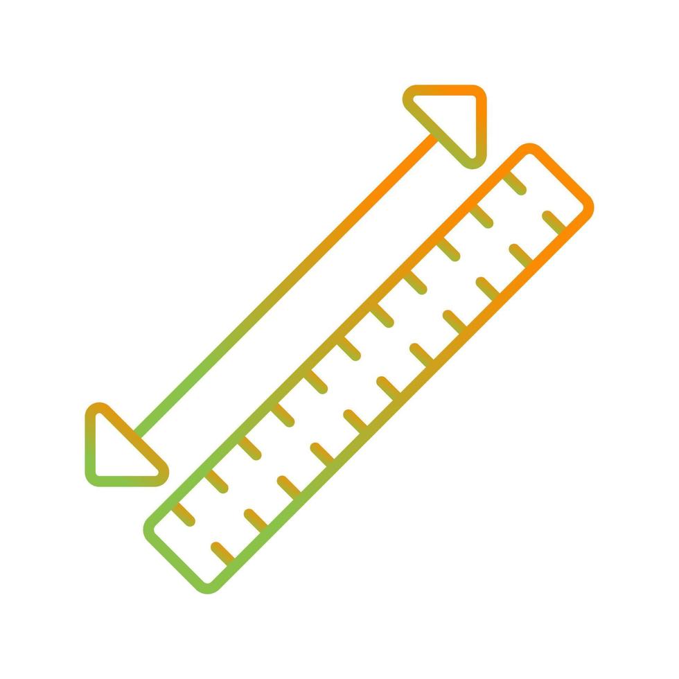 icono de vector de cinta métrica