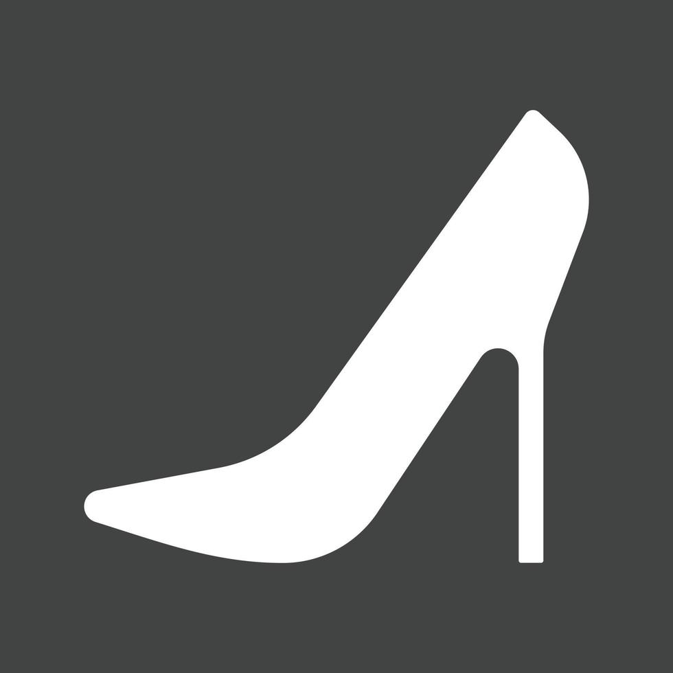 Stilletos Glyph Inverted Icon vector