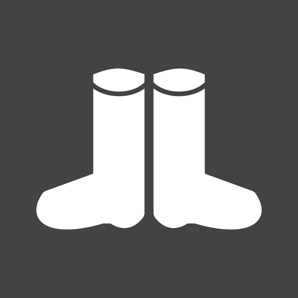 Long Boots Glyph Inverted Icon vector