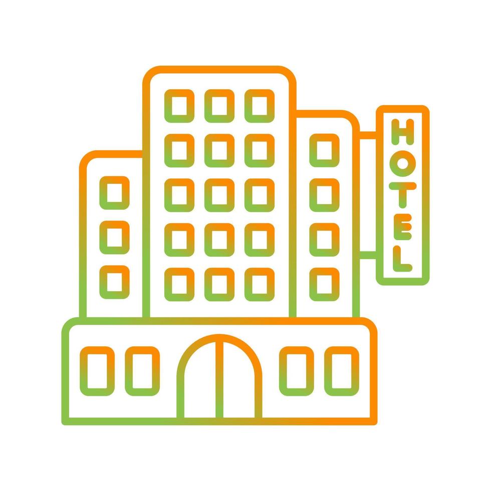 icono de vector de hotel