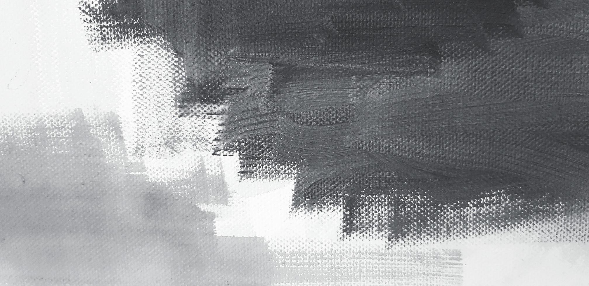 Black and white abstract painting on canvas paper for background in watercolor style. Painting, Drawing and Art wallpaper concept. photo