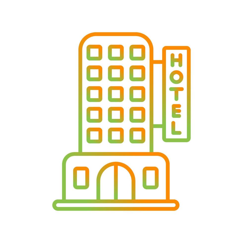 icono de vector de hotel