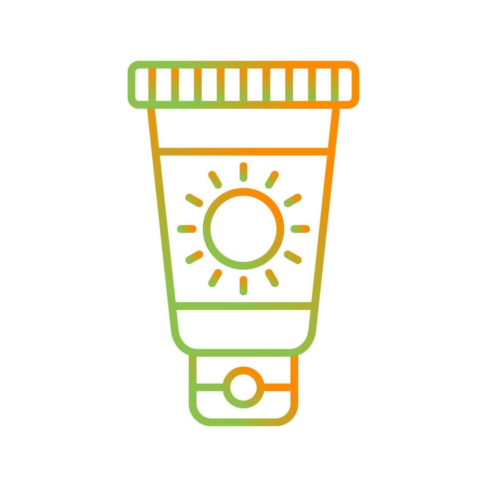 Sun Cream Vector Icon