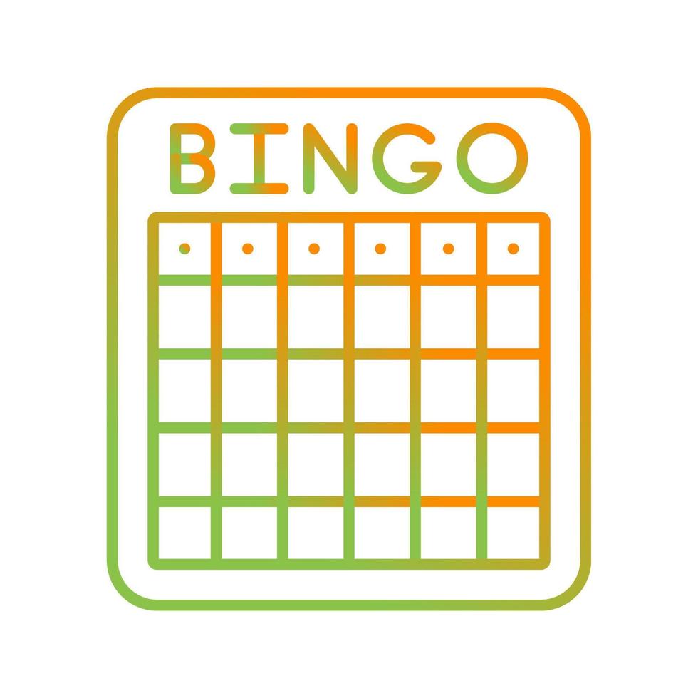 Bingo Vector Icon