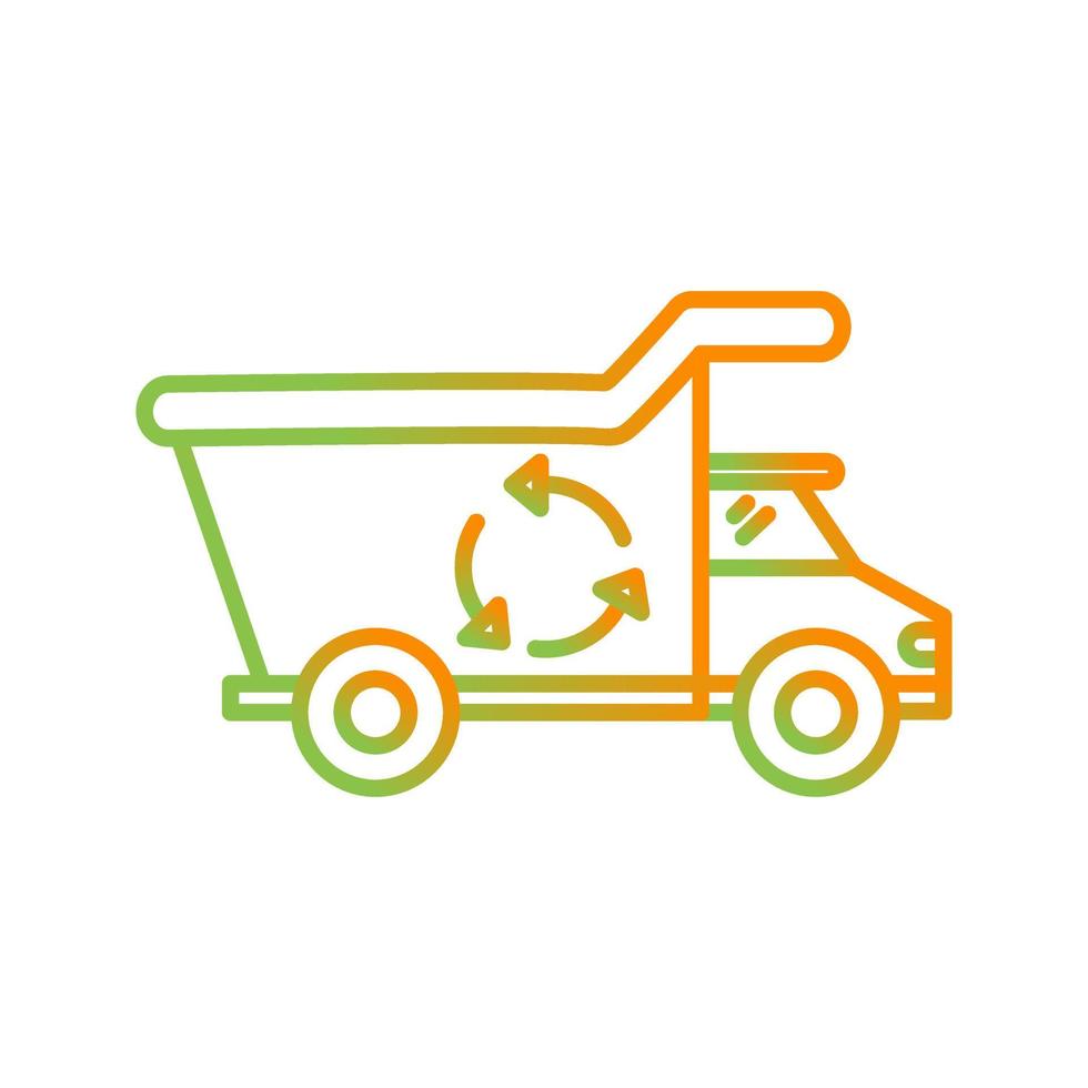 Recycling Truck Vector Icon