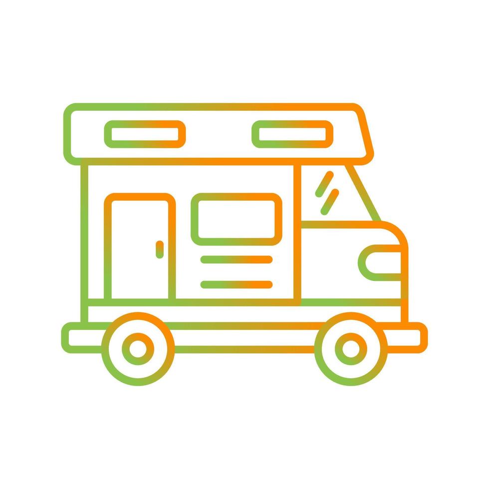 Camper Van Vector Icon