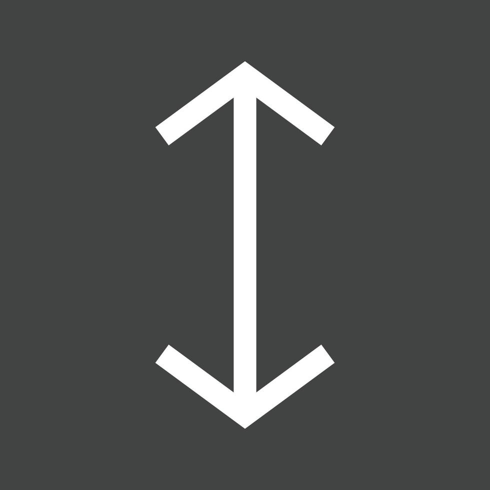 Up-Down Glyph Inverted Icon vector