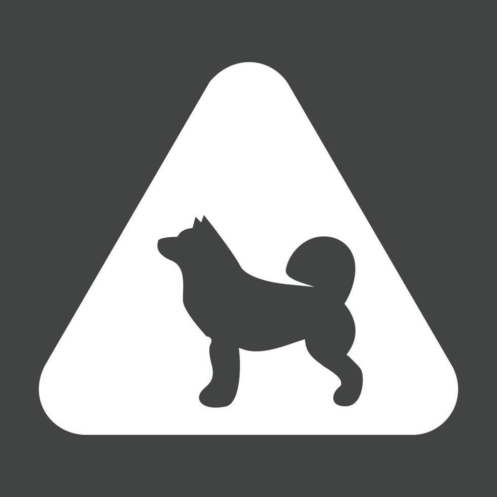 Animal sign II Glyph Inverted Icon vector