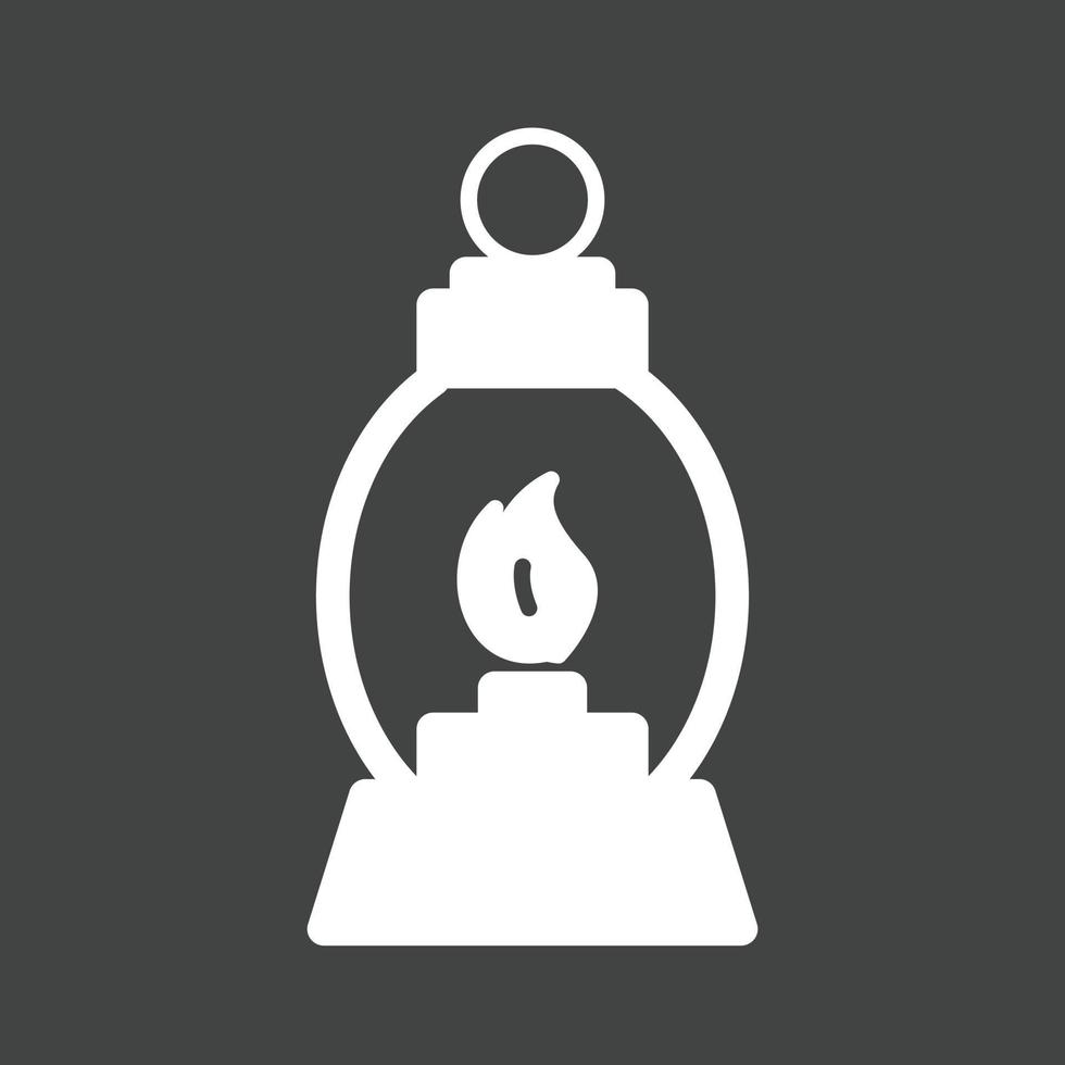 Gas Lamp Glyph Inverted Icon vector