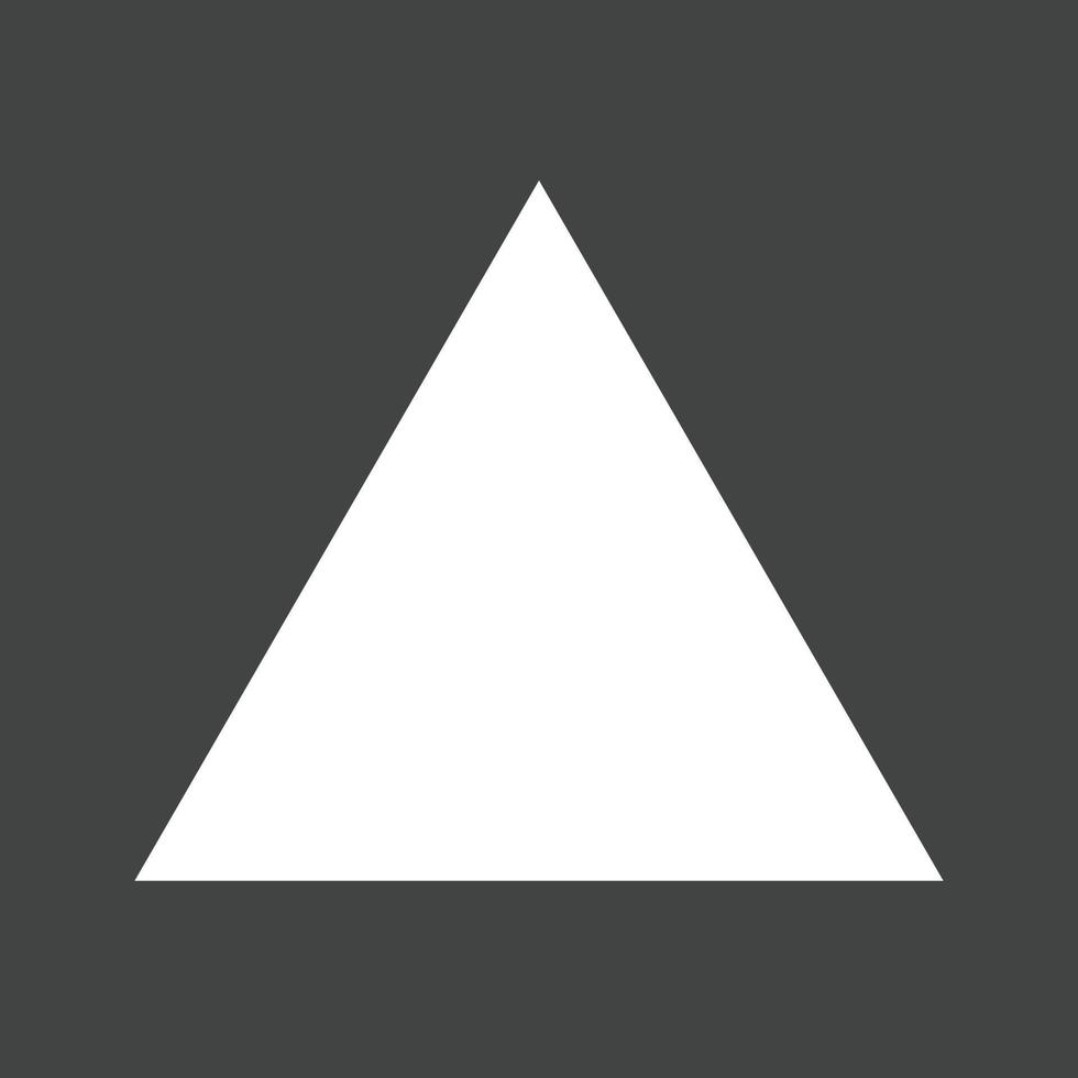 Triangle Glyph Inverted Icon vector