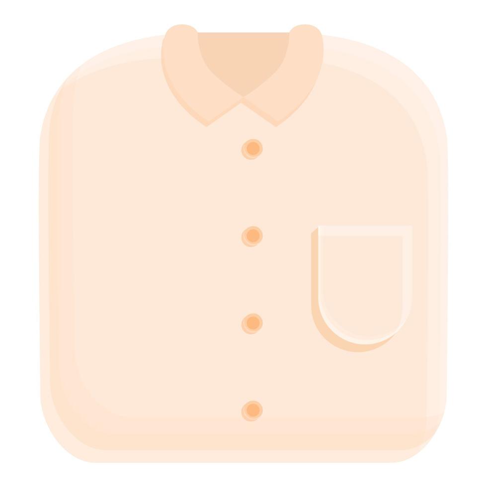 icono de camisa limpia, estilo de dibujos animados vector