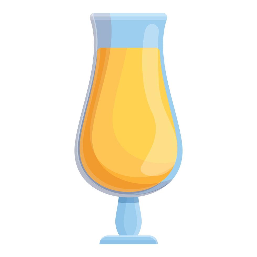 Summer party fresh cocktail icon, cartoon style vector