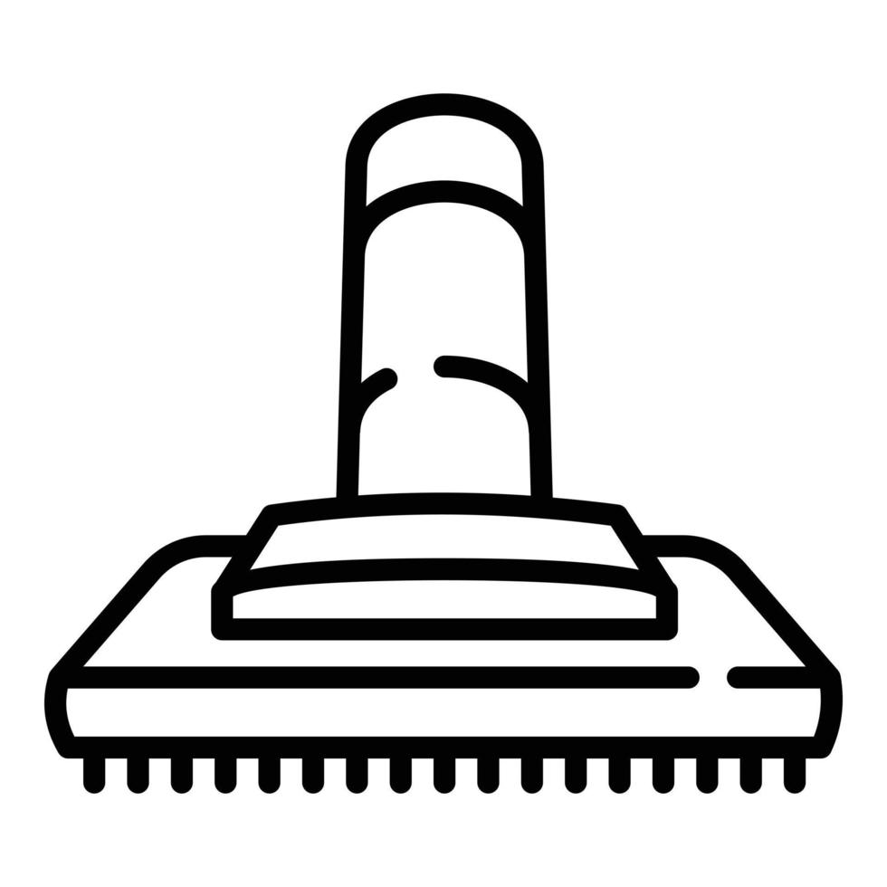 Vacuum cleaner brush icon, outline style vector