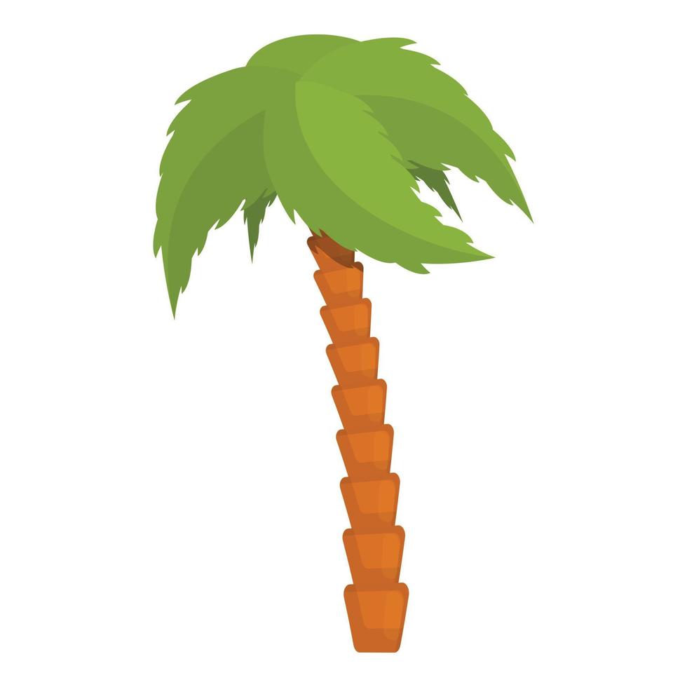 poderoso icono de palmera, estilo de dibujos animados vector