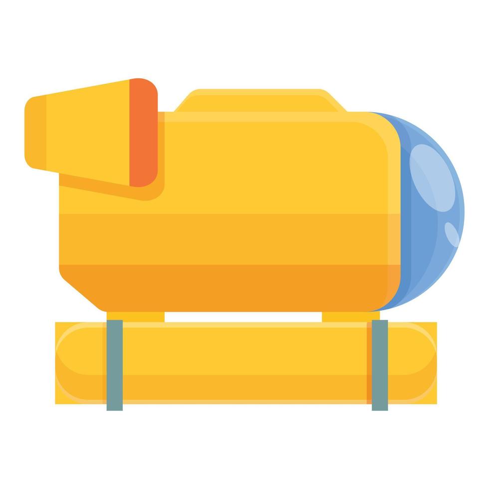Bathyscaphe icon, cartoon style vector