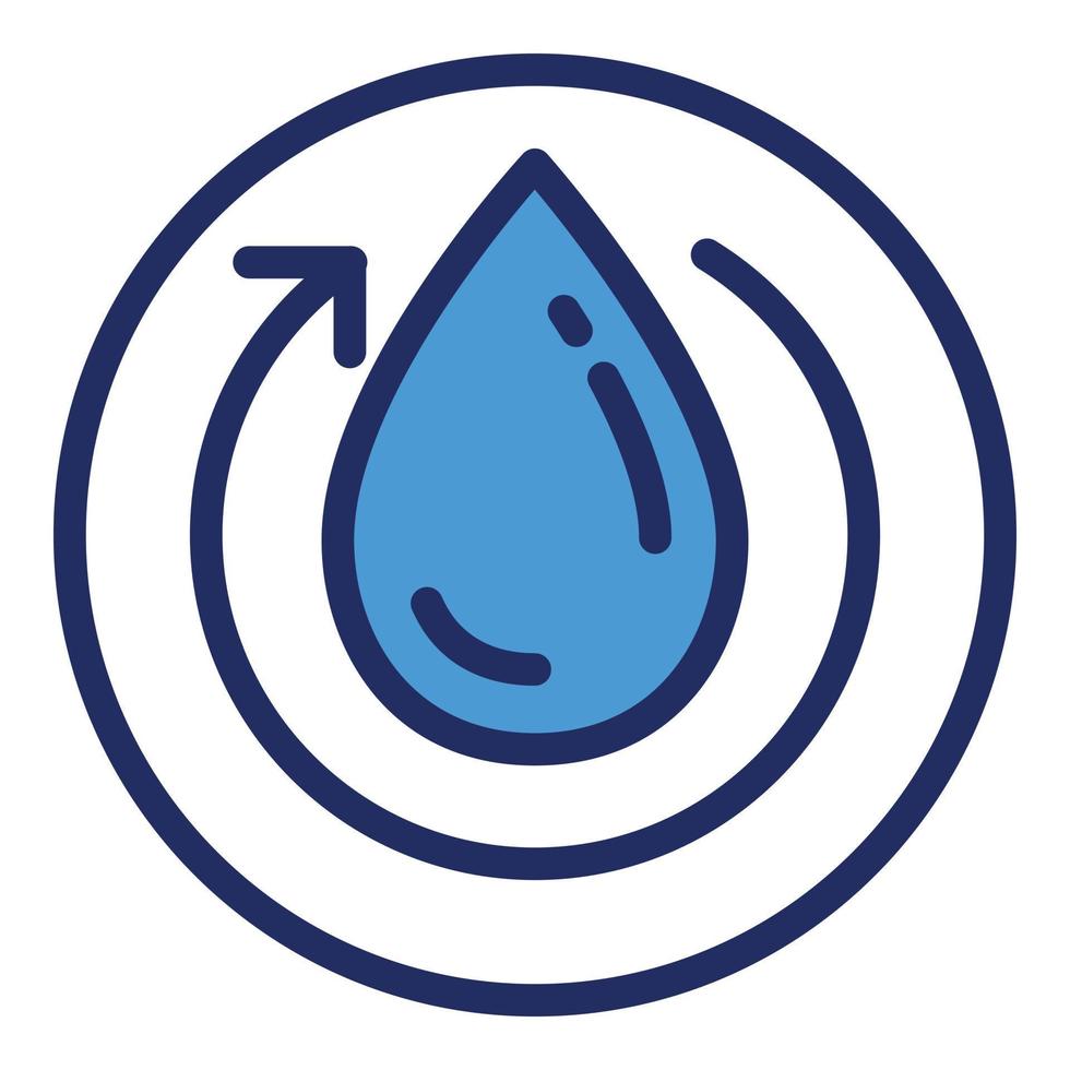 Recycle water filter icon, outline style 14284843 Vector Art at Vecteezy