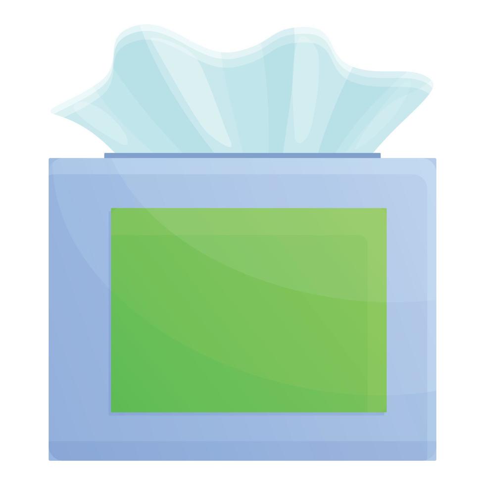 Disinfection paper napkins icon, cartoon style vector