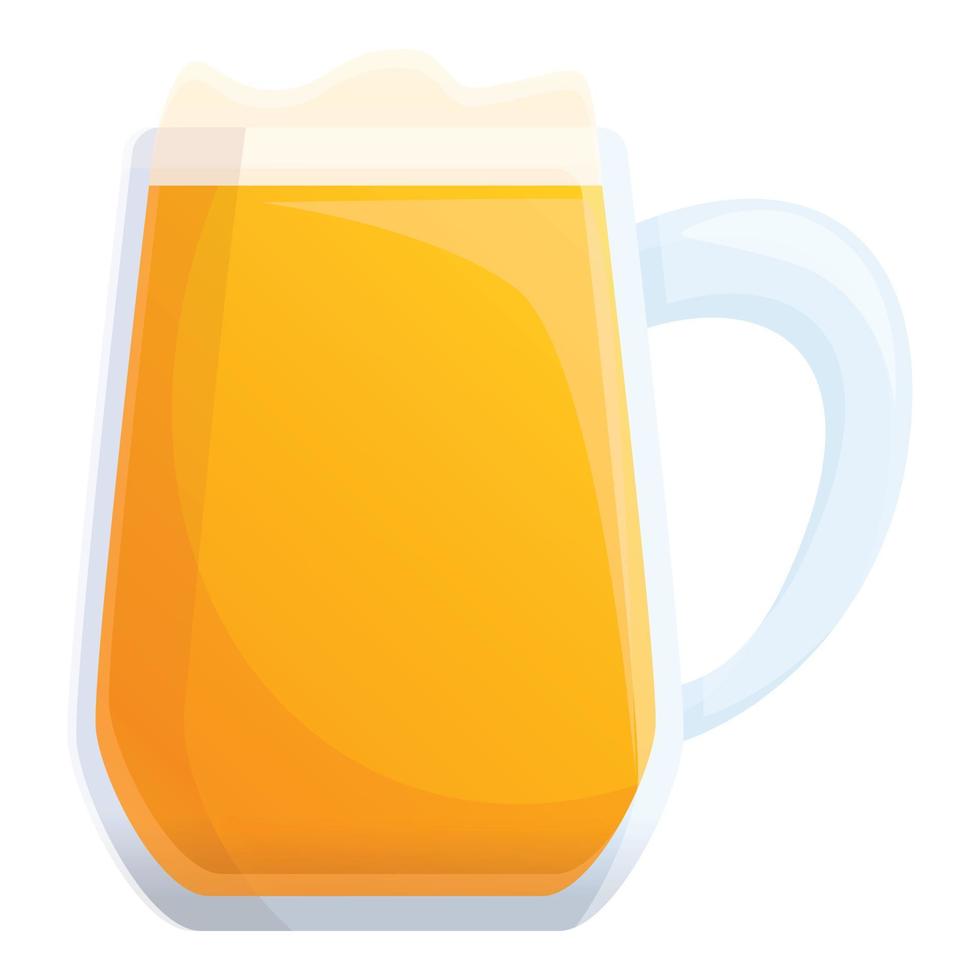 icono de jarra de cerveza irlandesa fresca, estilo de dibujos animados vector