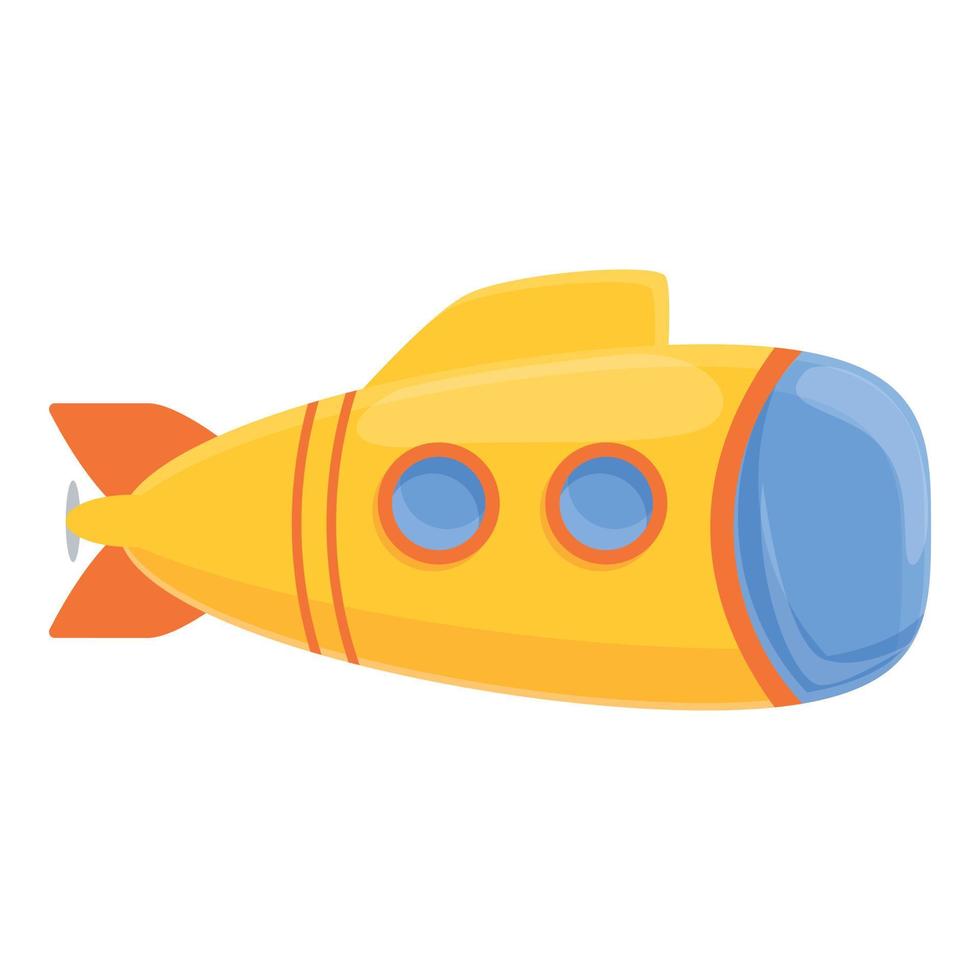 Defence bathyscaphe icon, cartoon style vector