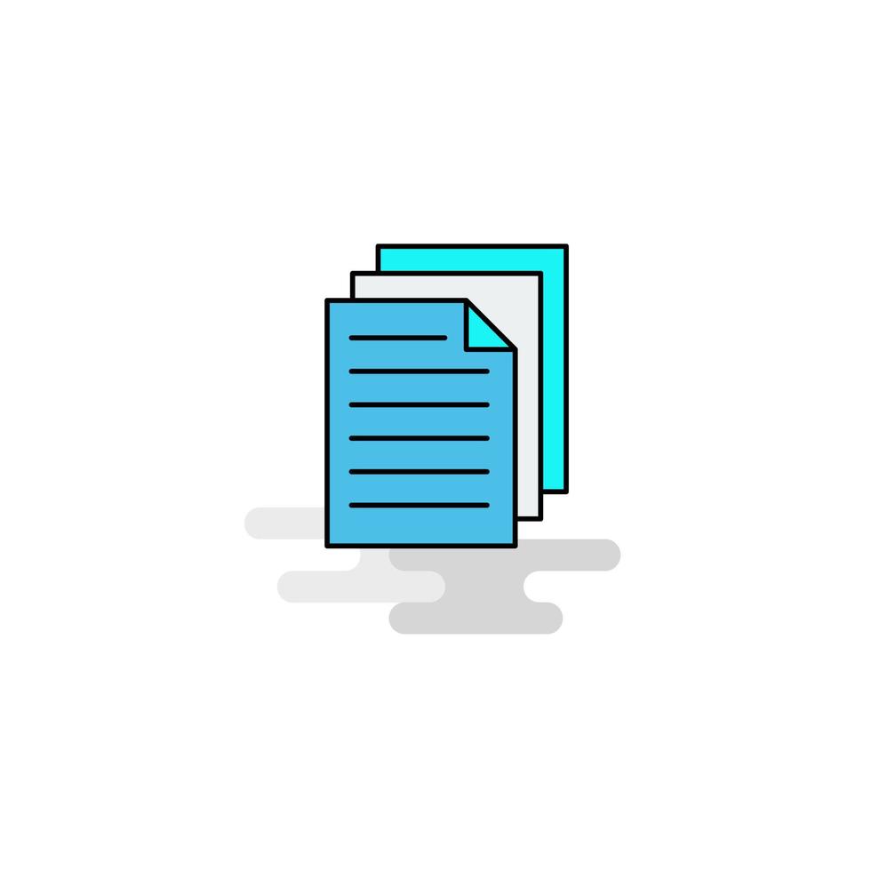 Flat Document Icon Vector