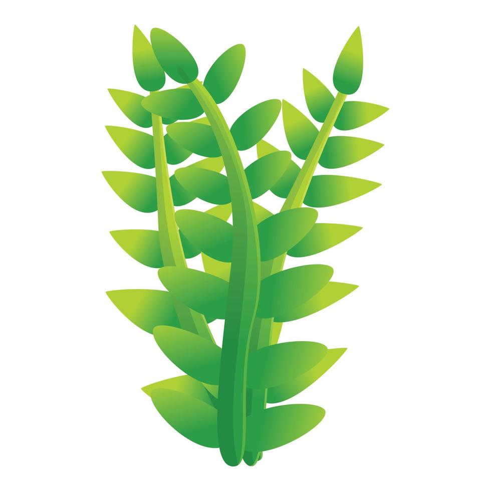 Underwater plant icon, cartoon style vector