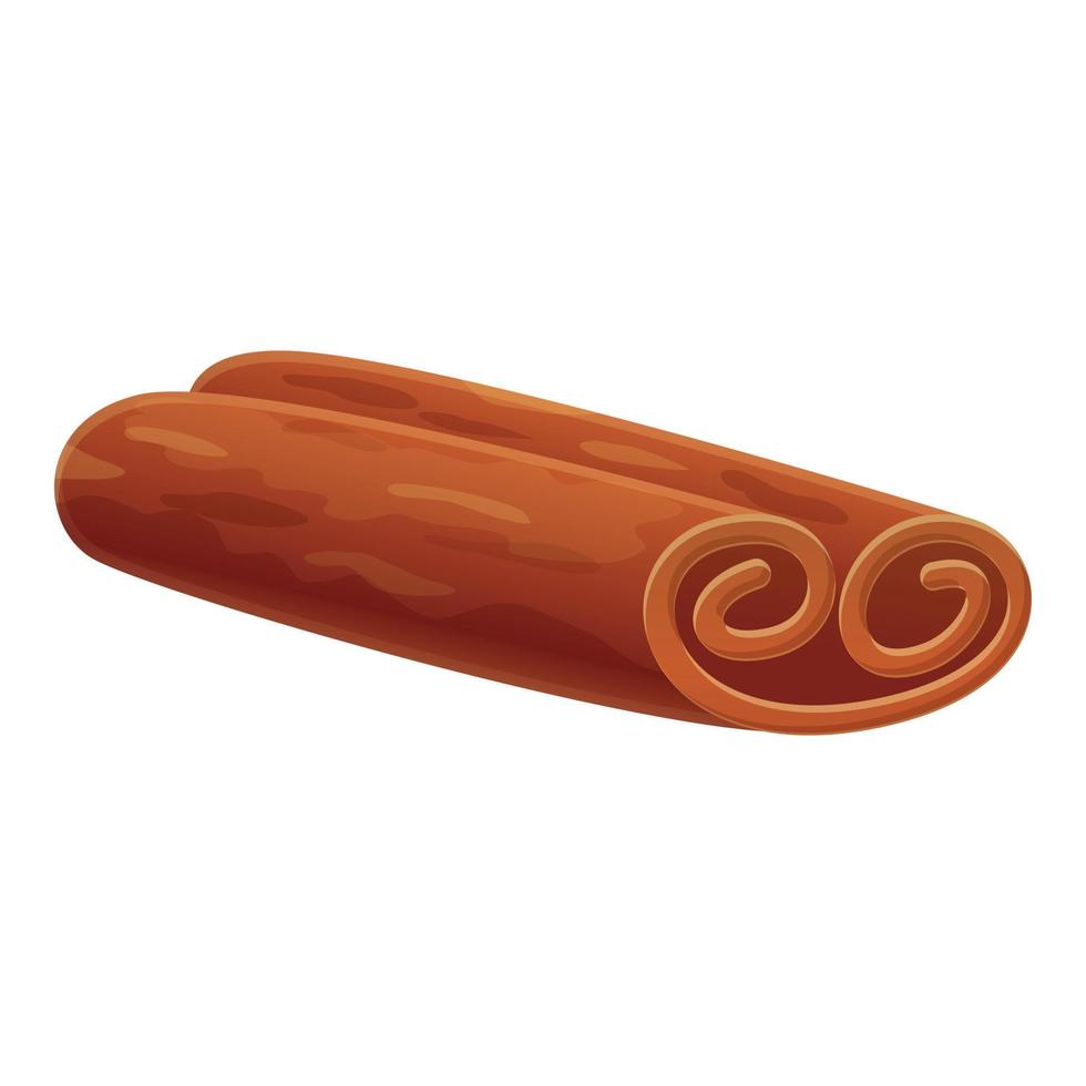 Cinnamon cooking icon, cartoon style vector