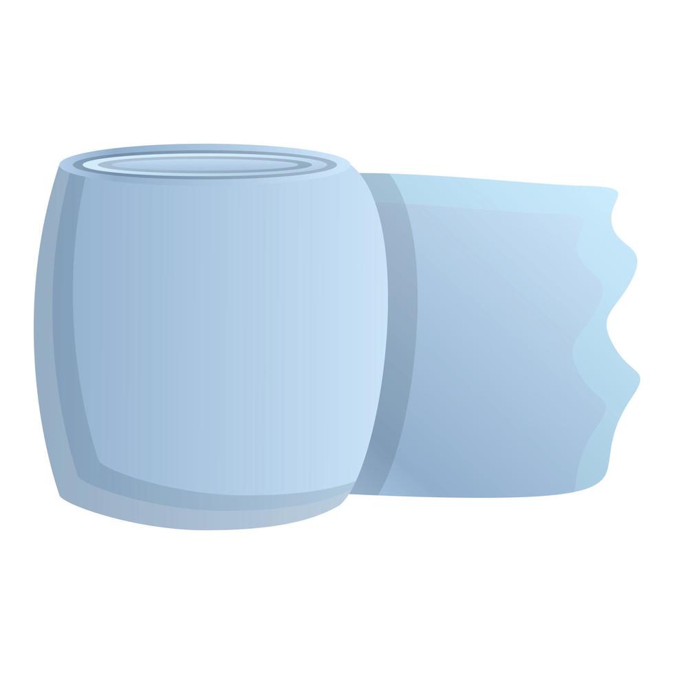 Bandage roll icon, cartoon style vector