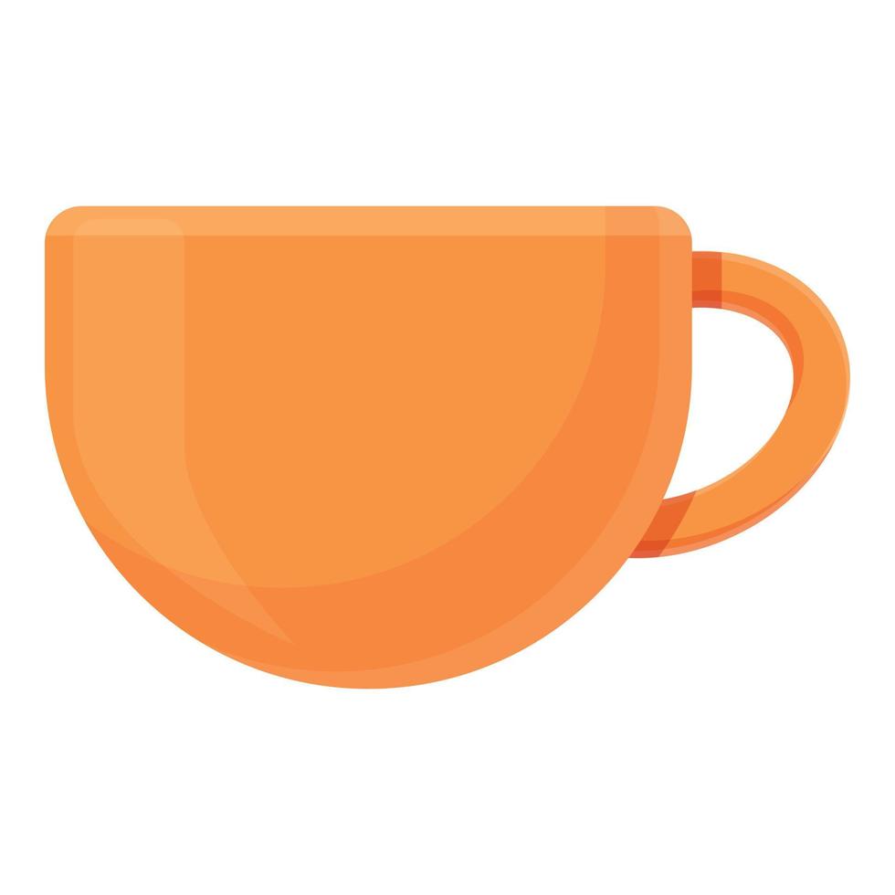 acogedor, hogar, taza de té, icono, caricatura, estilo vector