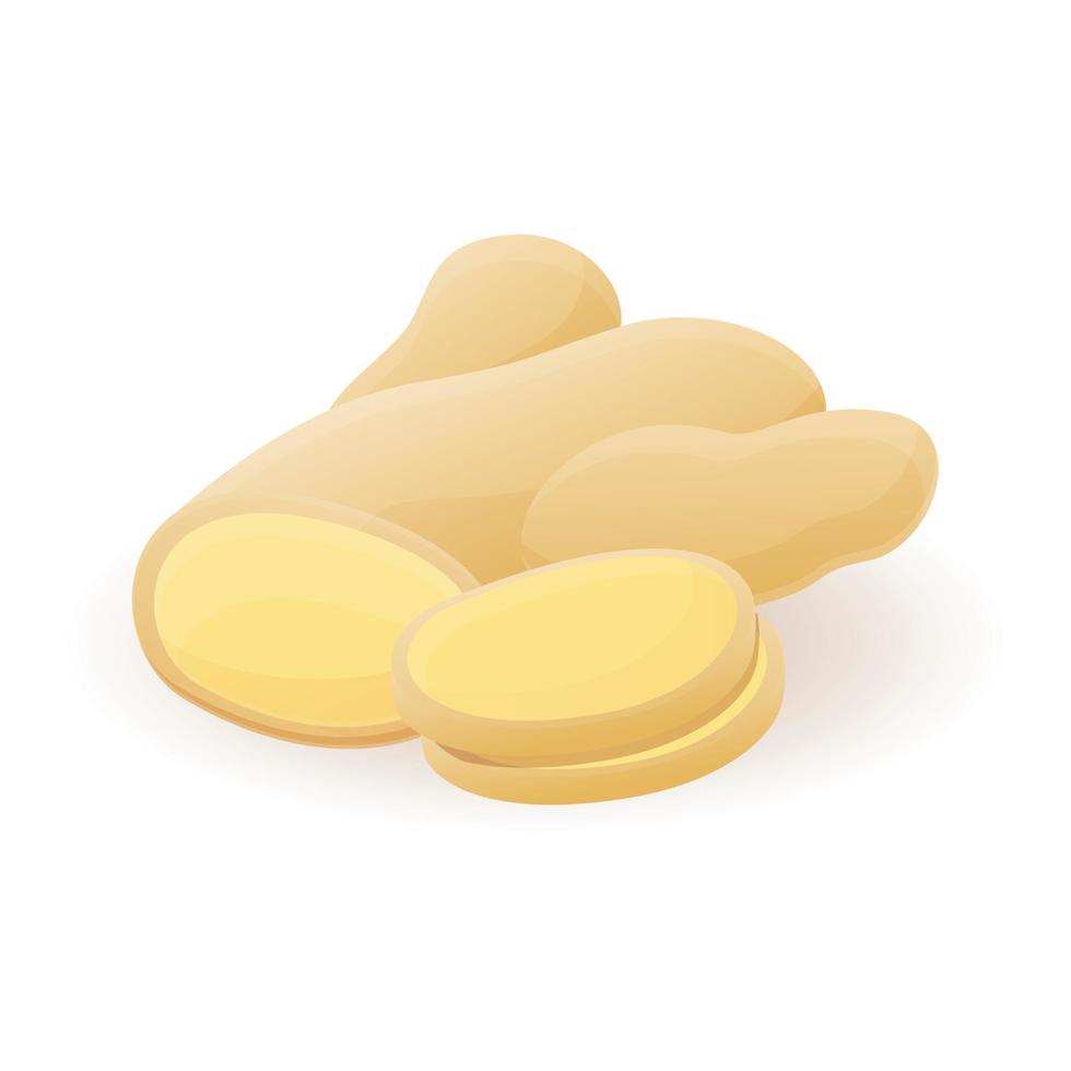 Ginger icon, cartoon style vector