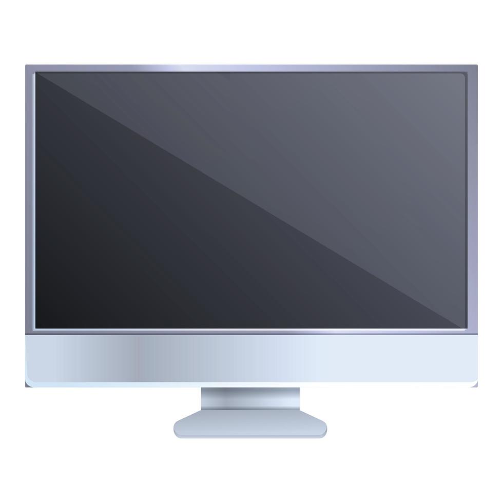 Work monitor icon, cartoon style vector