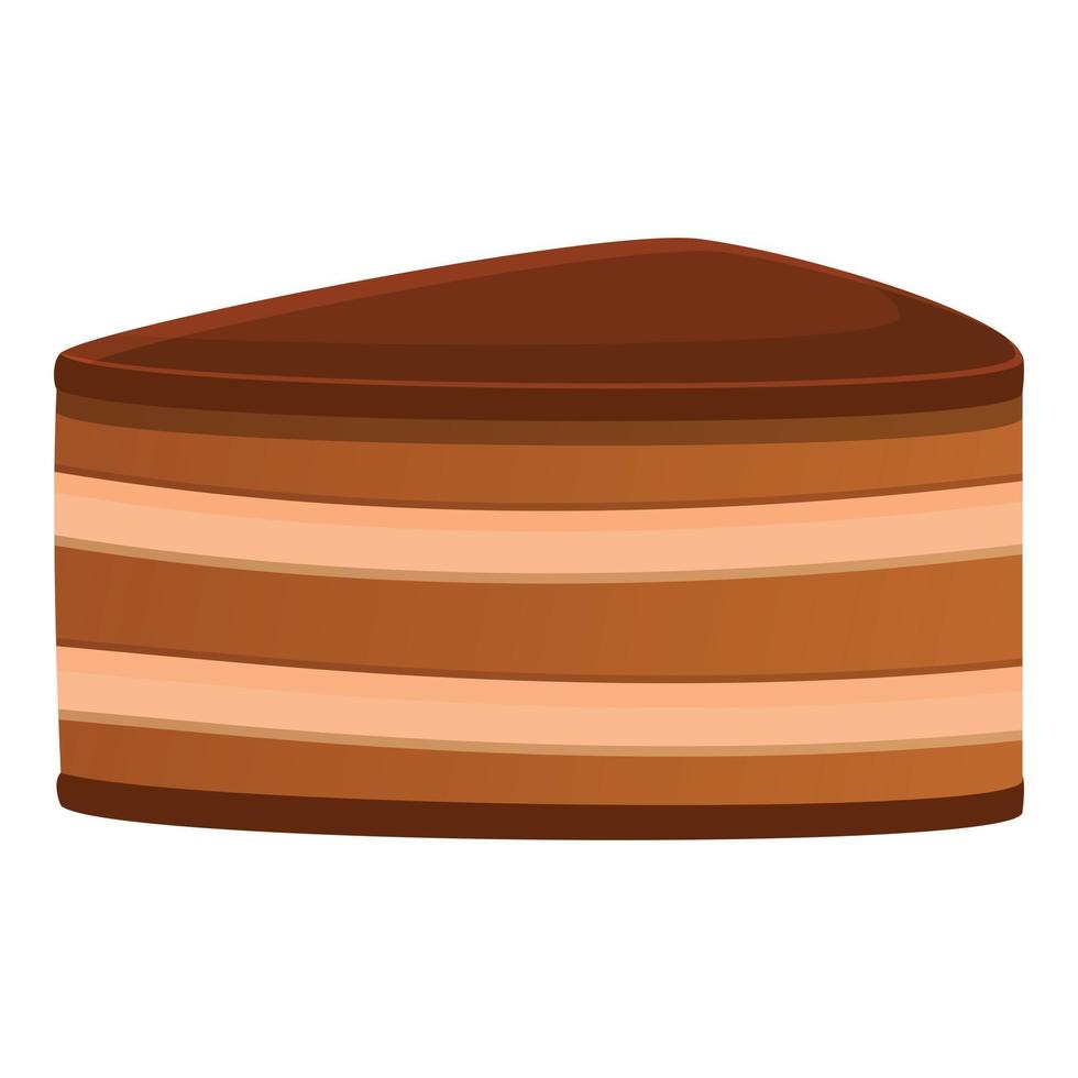 Cake icon, cartoon style vector