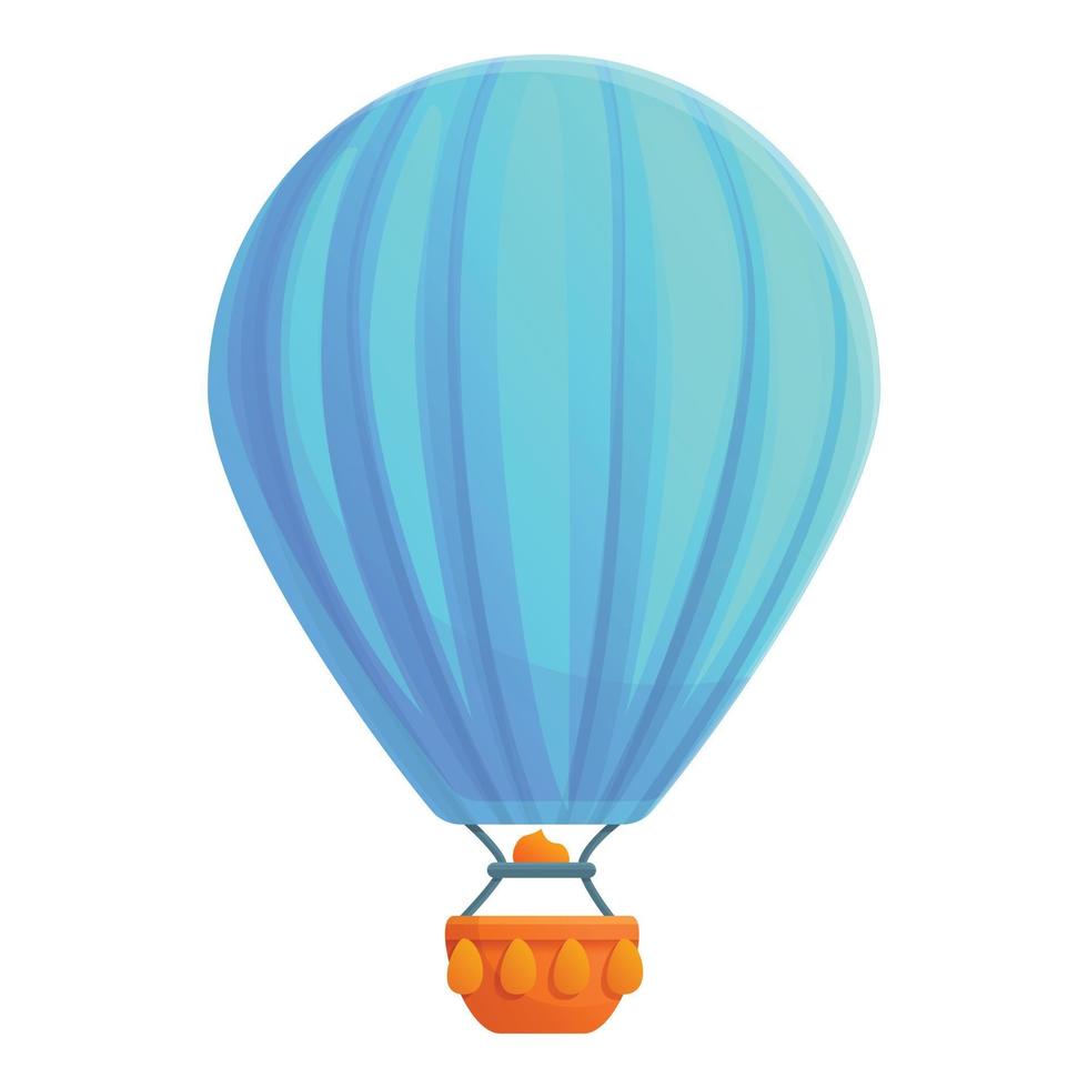 Freedom air balloon icon, cartoon style vector