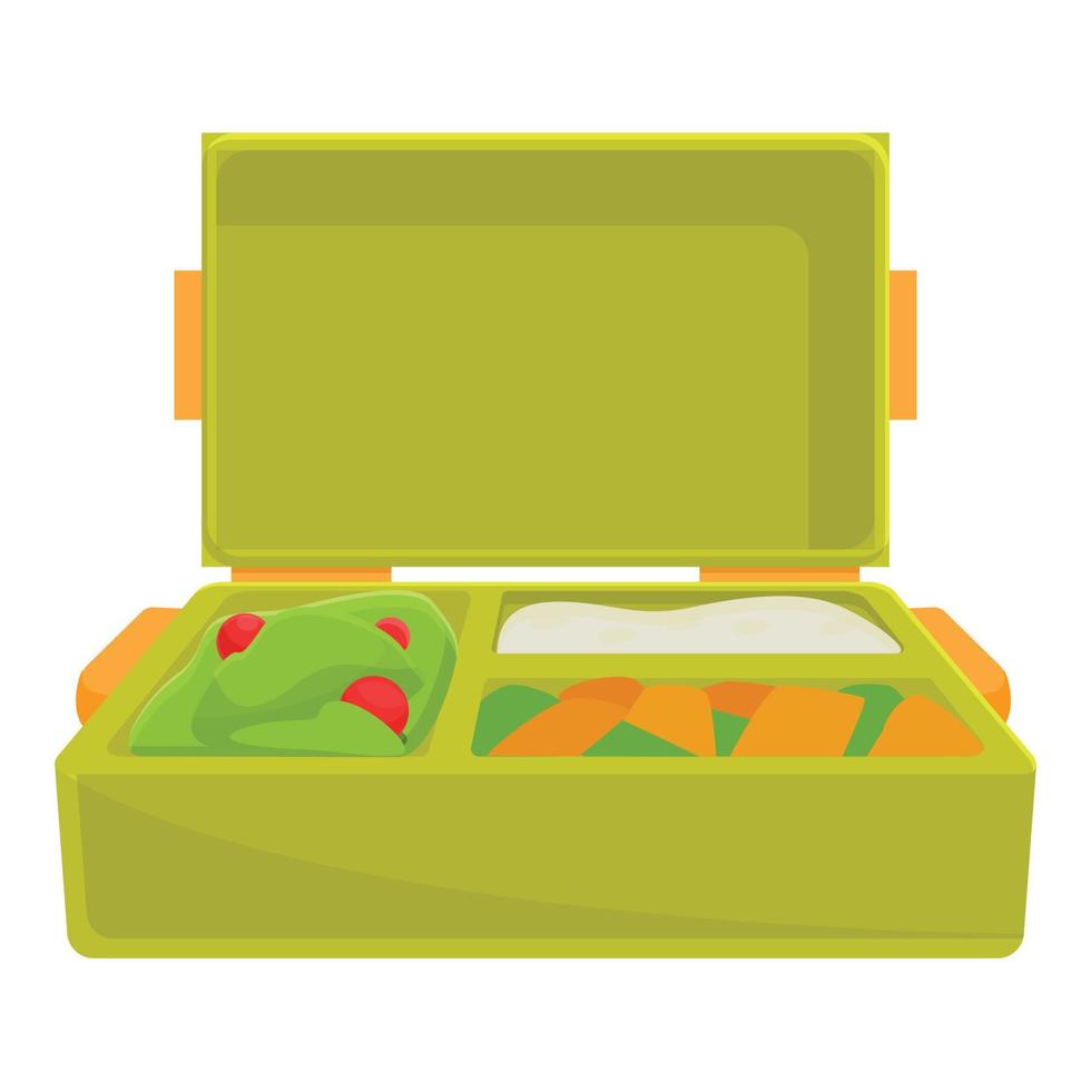 Family lunch icon, cartoon style vector