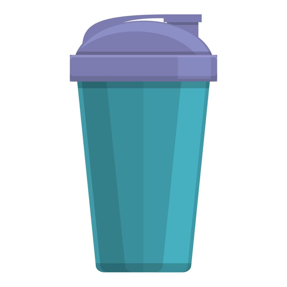 Hot thermo cup icon, cartoon style vector