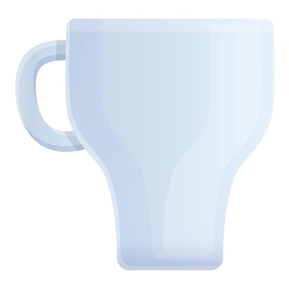 icono de taza de café italiano, estilo de dibujos animados vector