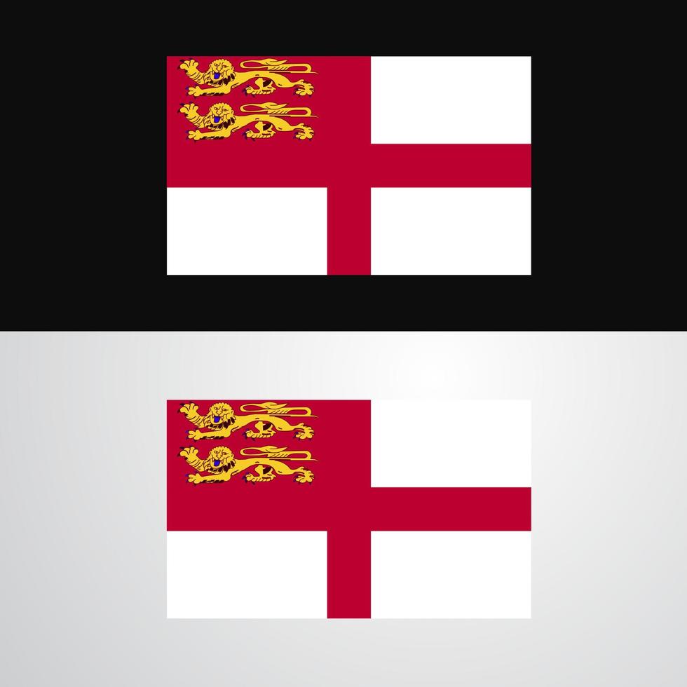 Sark Flag banner design vector