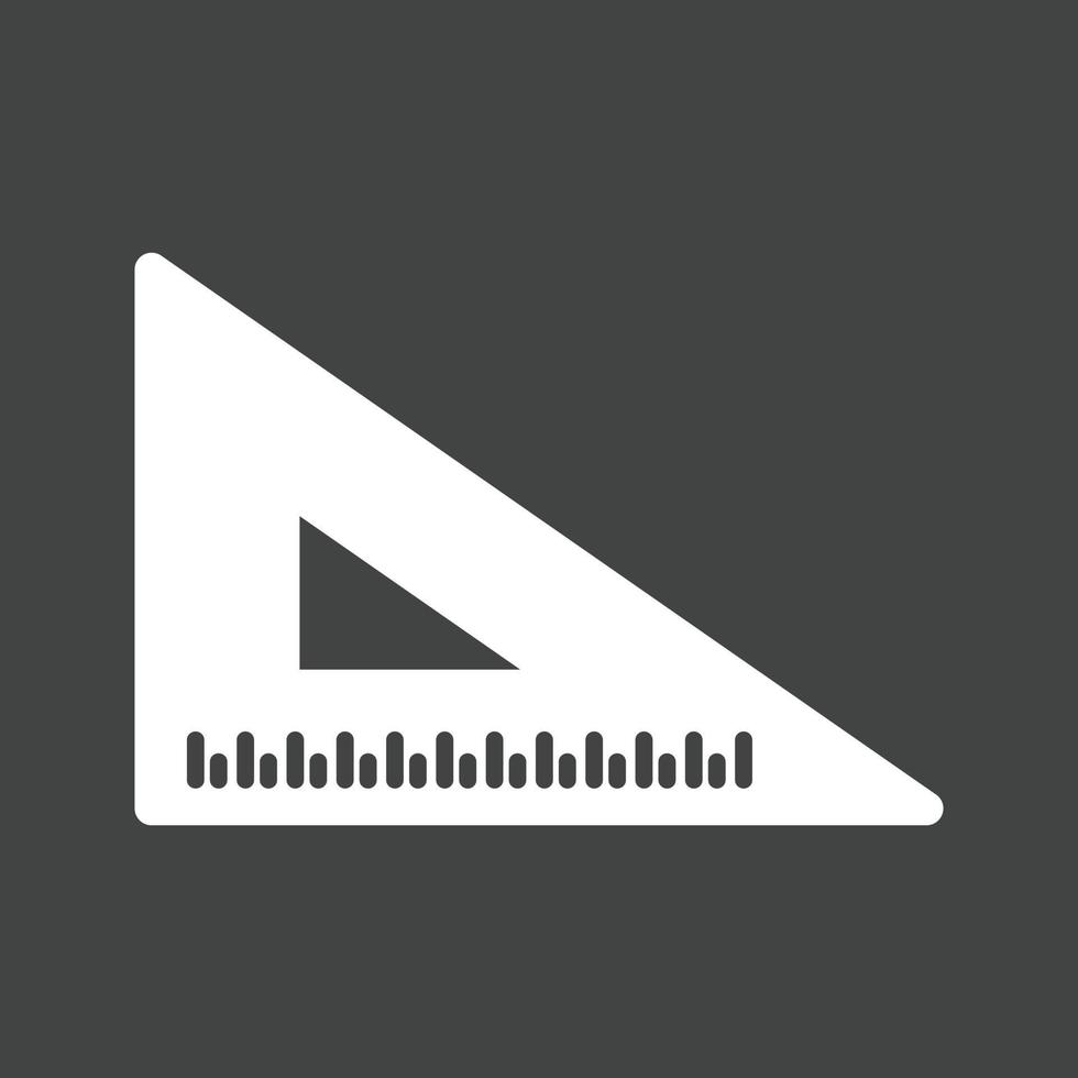 Triangle Ruler Glyph Inverted Icon vector