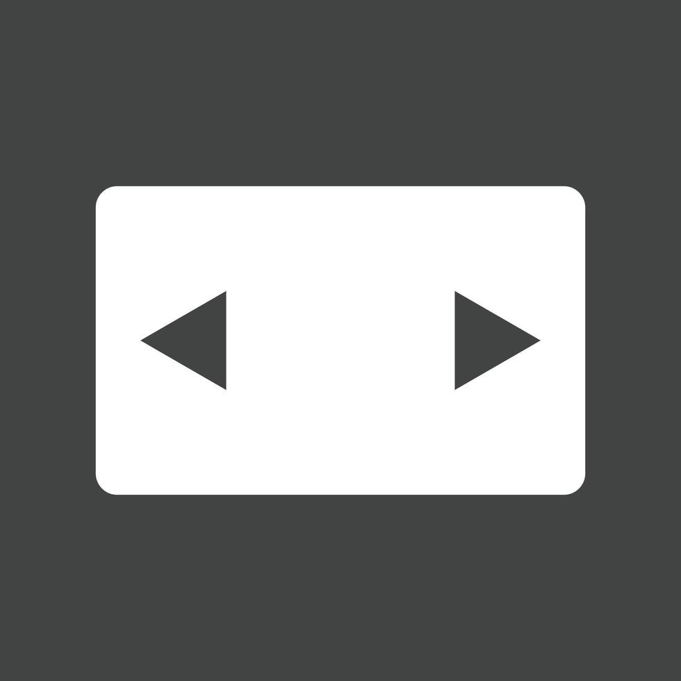 Settings Overscan Glyph Inverted Icon vector