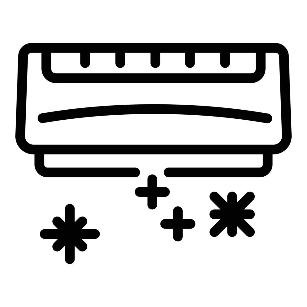 Ice cold conditioner icon, outline style vector