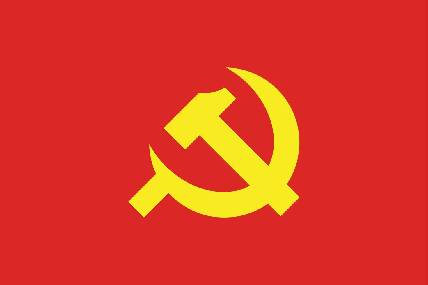 Flag of the Communist Party vector