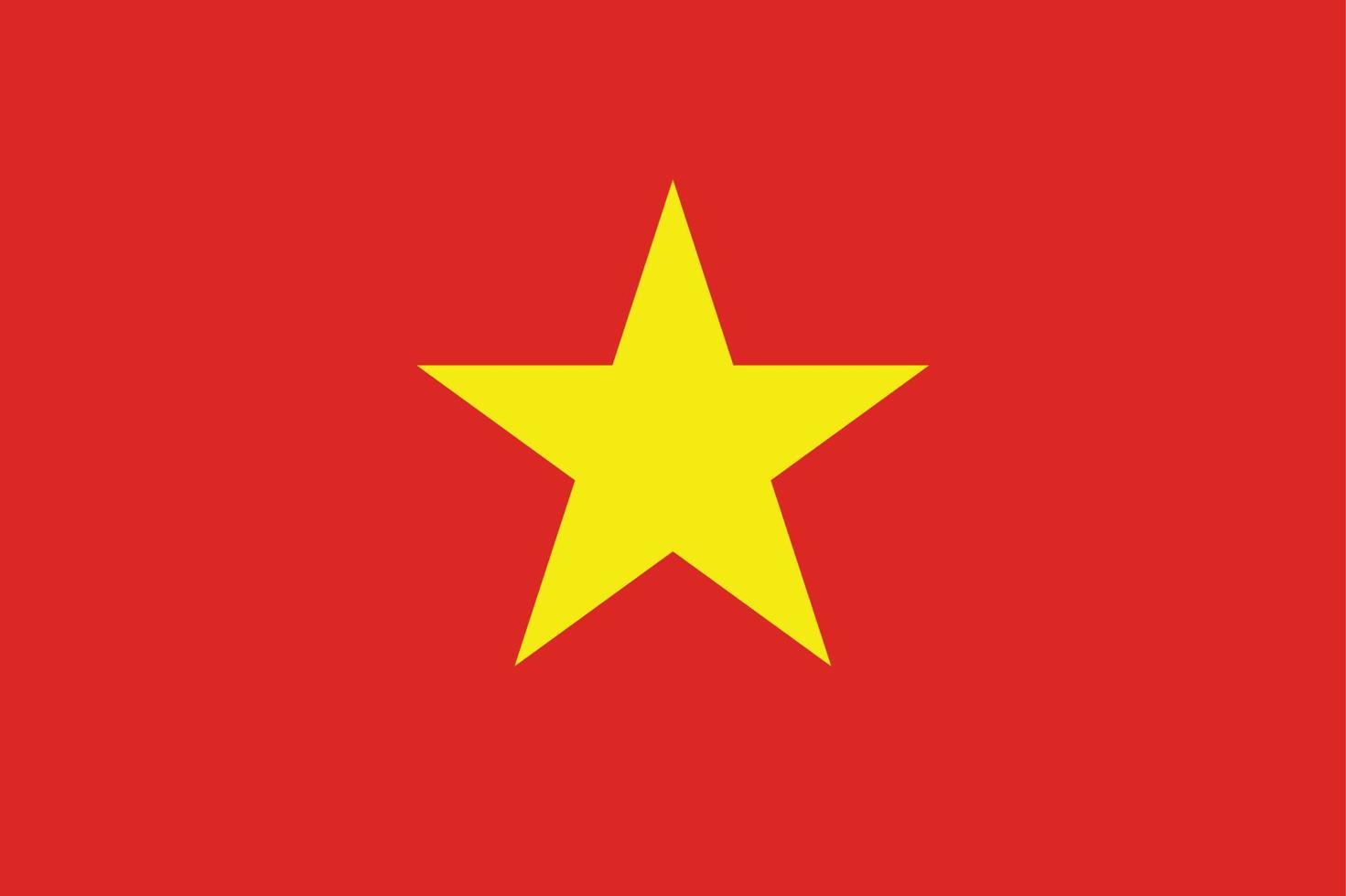 Flag of Vietnam vector illustration