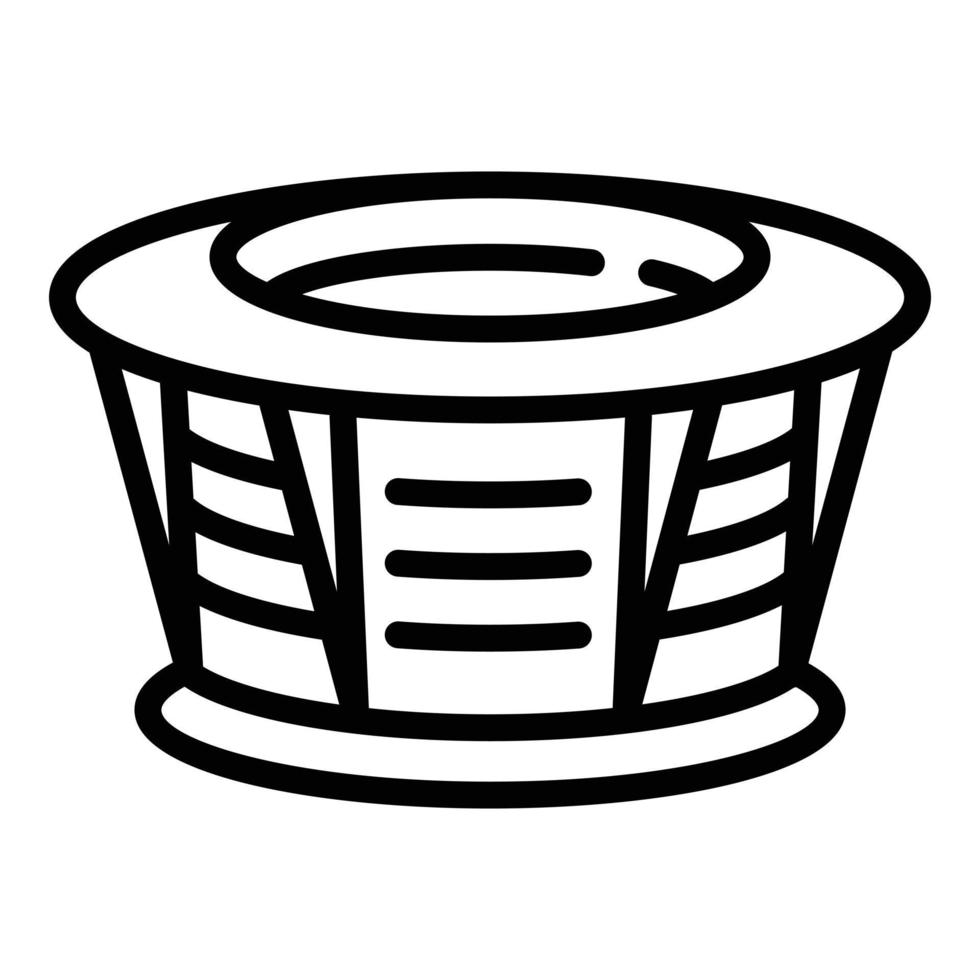 Sport stadium icon, outline style vector