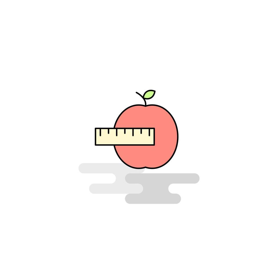 Flat Apple Icon Vector