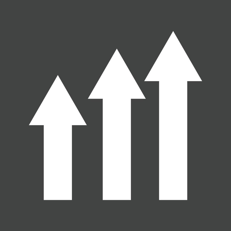 Inflation Glyph Inverted Icon vector