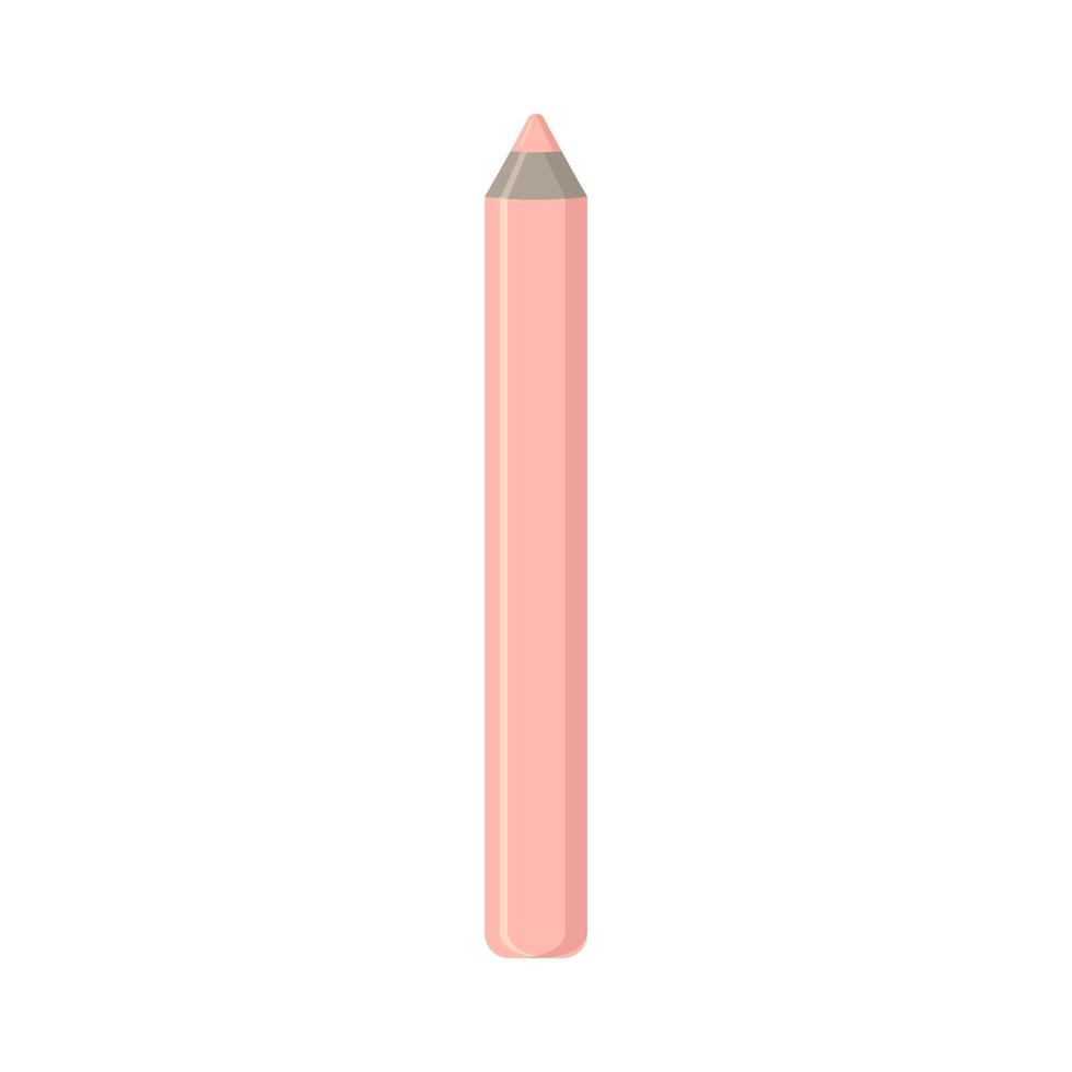 lápiz labial desnudo aislado en un fondo blanco. ilustración vectorial vector