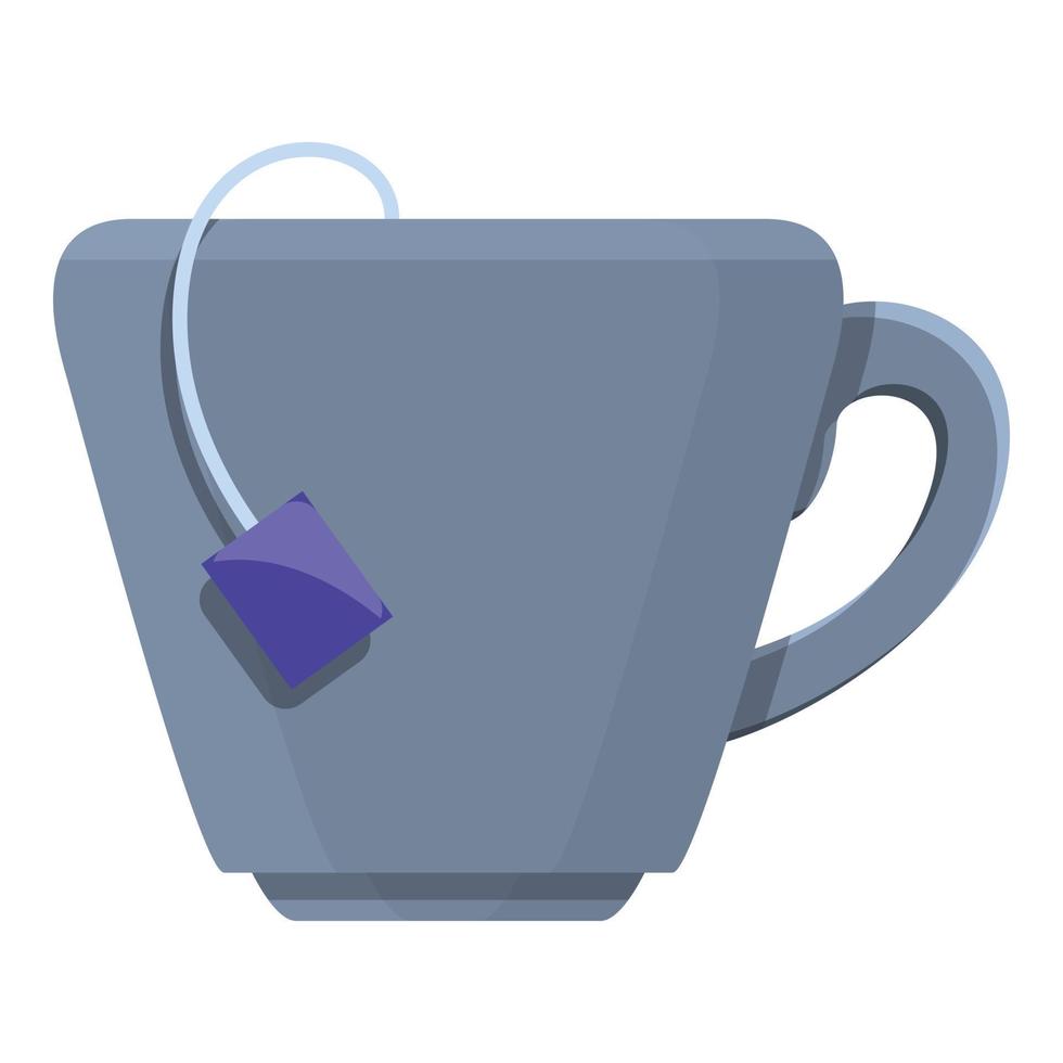 Tea cup icon, cartoon style vector