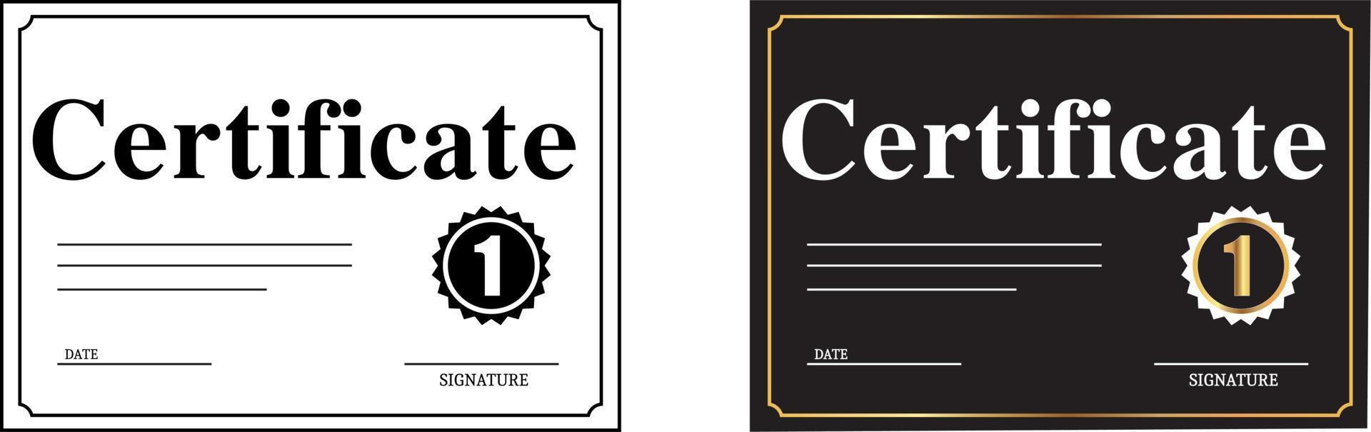 Award certificate 2 certificate diploma certificate frame design 14286618 Vector Art at Vecteezy